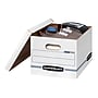 Bankers Box Easylift Corrugated File Storage Boxes, Lift-Off Lid, Letter/Letter Size, White/Blue, 12/Ct (0006301)~#|#~sp165492731_sc7