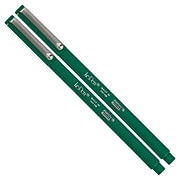 Marvy Uchida Le Pen Felt Pen, Ultra Fine Point, Green Ink, 2/Pack (7655873A)