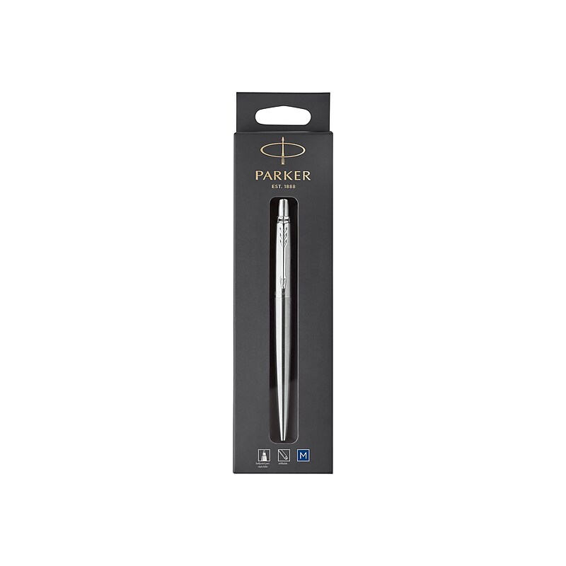 Parker Jotter Retractable Ballpoint Pen, Medium Point, Blue Ink (1953205) image 1