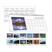 2023 House of Doolittle Earthscapes Scenic 4.25" x 8.5" Monthly Desk Calendar (3649-23)