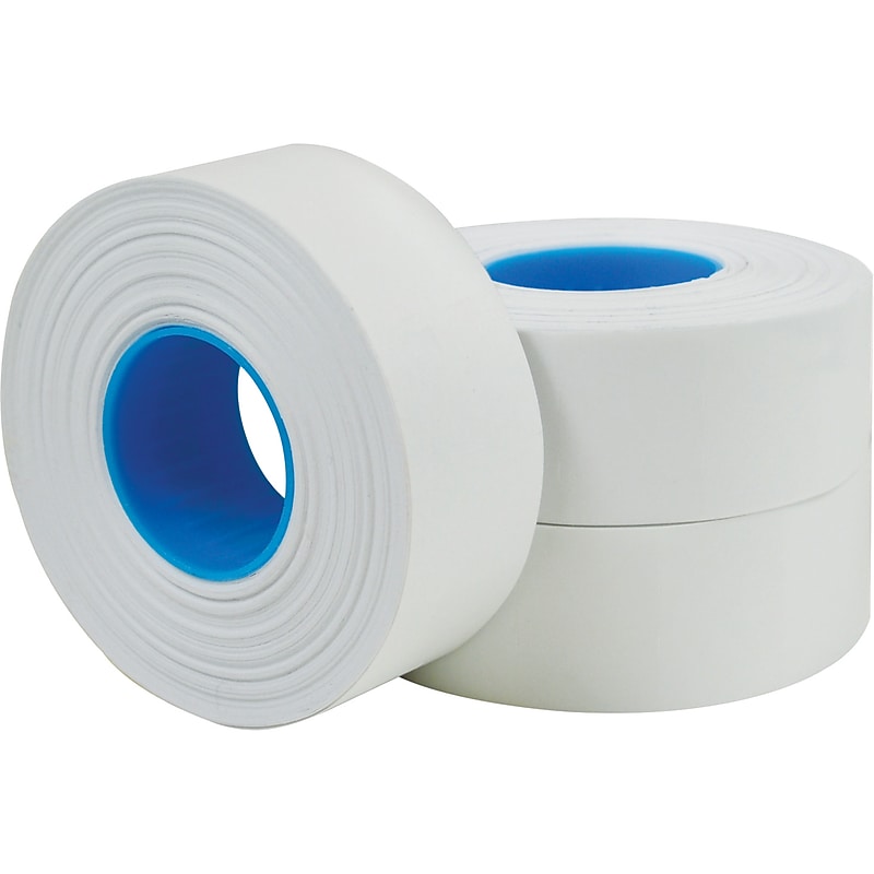 Garvey 2-Line Label Roll, White, 1000 Labels/Roll, 3 Rolls/Pack (098618) image 1