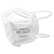 DemeTECH Disposable N95 Half Face Respirator, Adult, White, 20/Pack (DT-N95-FH)