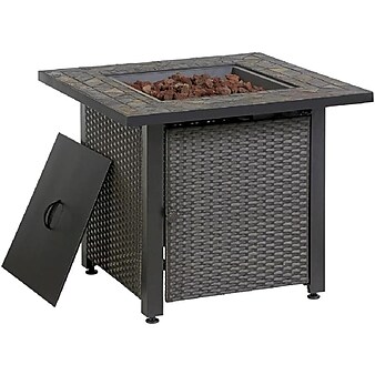 Blue Rhino Lp Gas Fire Pit With Stamped Tile Stainless Steel, (GAD15259SP)