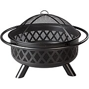 Endless Summer Black Finish Wood Burning Outdoor Fire Pit, Steel (WAD1010SP)