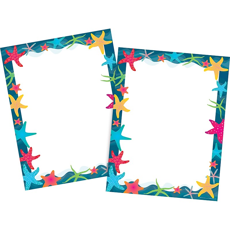 Barker Creek Kai Ola Computer Paper, 8.5" x 11", 60 lbs., Multicolored, 100 Sheets/Pack (4203) image 1
