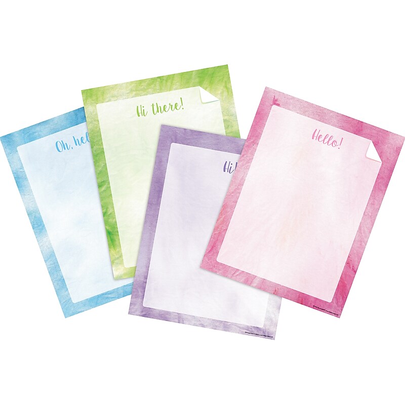 Barker Creek Tie-Dye & Ombré Computer Paper, 8.5" x 11", 60 lbs., Assorted Colors, 200 Sheets/Pack (4328) image 1