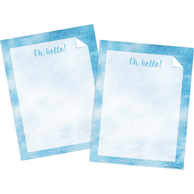 Barker Creek Tie-Dye & Ombré Computer Paper, 8.5" x 11", 60 lbs., Blue, 100 Sheets/Pack (4337) image 1