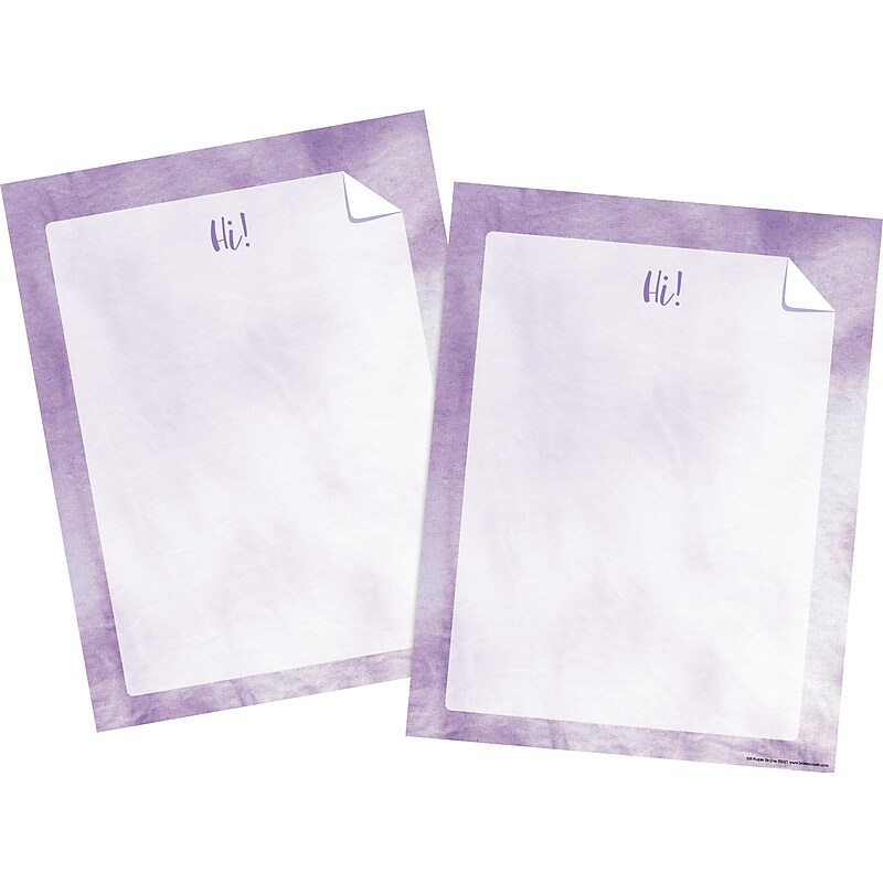 Barker Creek Tie-Dye & Ombré Computer Paper, 8.5" x 11", 60 lbs., Purple, 100 Sheets/Pack (4338) image 1