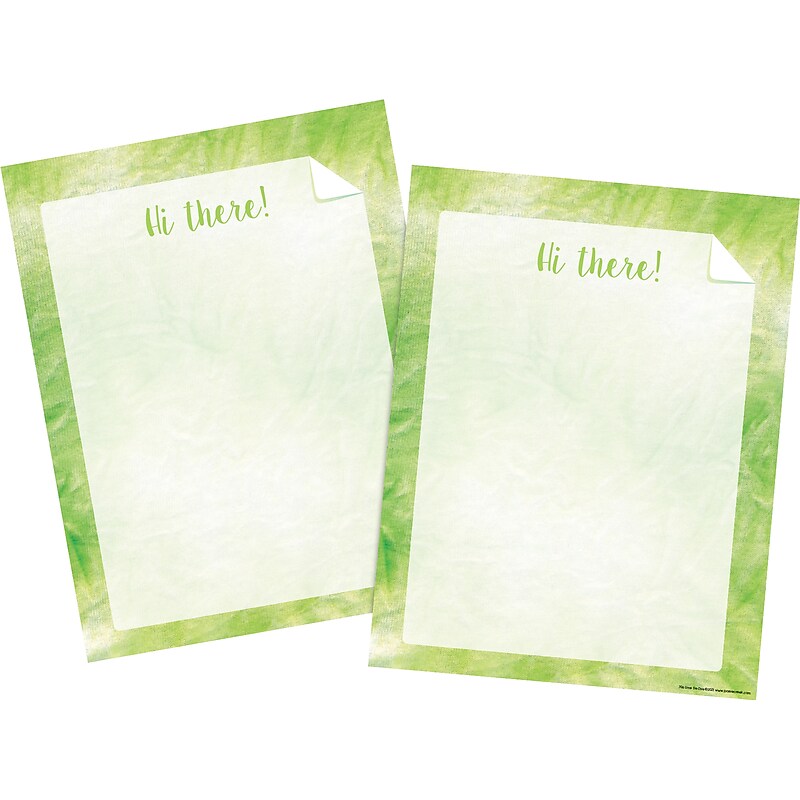 Barker Creek Tie-Dye & Ombré Computer Paper, 8.5" x 11", 60 lbs., Lime, 100 Sheets/Pack (4339) image 1