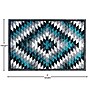 Flash Furniture Teagan Collection 6' x 9' Rectangle Area Rug, Machine Made, Olefin/Jute, Turquoise (OKRRG110669TQ)~#|#~sp166196330_sc7