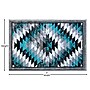 Flash Furniture Teagan Collection 2' x 3' Rectangle Area Rug, Machine Made, Olefin/Jute, Turquoise (OKRRG110623TQ)~#|#~sp166196403_sc7