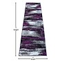 Flash Furniture Rylan Collection 2' x 7' Rectangular Area Rug, Machine Made, Olefin/Jute, Purple (ACDRGTRZ86327PU)~#|#~sp166196410_sc7