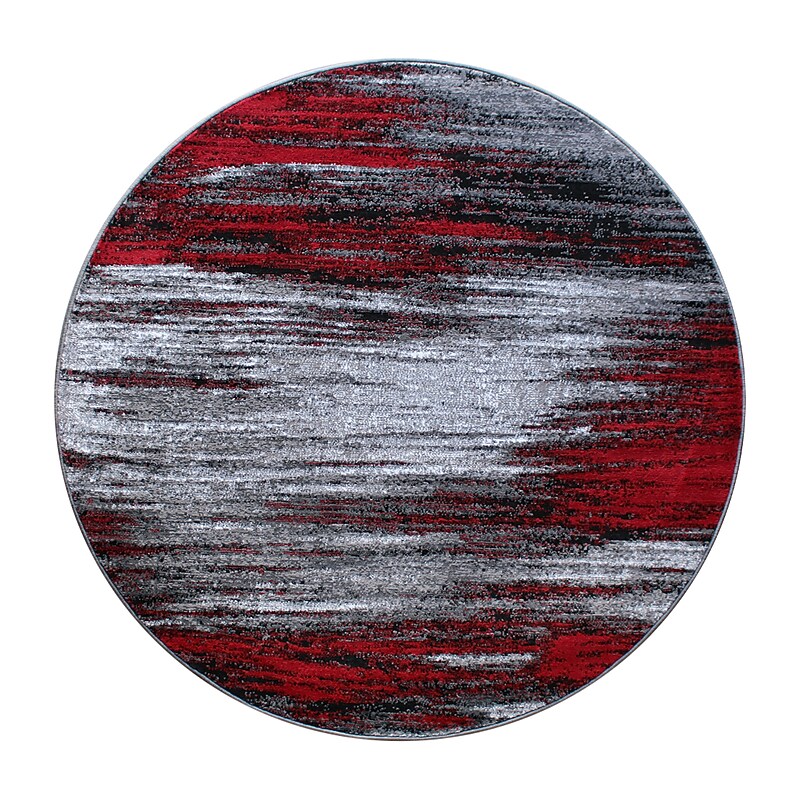 Flash Furniture Rylan Collection 5' Round Area Rug, Machine Made, Olefin/Jute, Red (ACDRGTRZ86355RD) image 1
