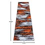 Flash Furniture Rylan Collection 2' x 7' Rectangular Area Rug, Machine Made, Olefin/Jute, Orange (ACDRGTRZ86327OR)~#|#~sp166196468_sc7