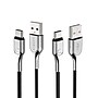 Cygnett Armored 2.0 USB-C to USB-A Charge and Sync Cable, 6', Black (CY2682PCUSA)~#|#~sp166197327_sc7