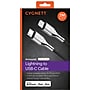 Cygnett Armored Lightning to USB-C Charge and Sync Cable, 6', Black (CY2801PCCCL)~#|#~sp166197404_sc7