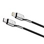 Cygnett Armored Lightning to USB-C Charge and Sync Cable, 6', Black (CY2801PCCCL)~#|#~sp166197405_sc7