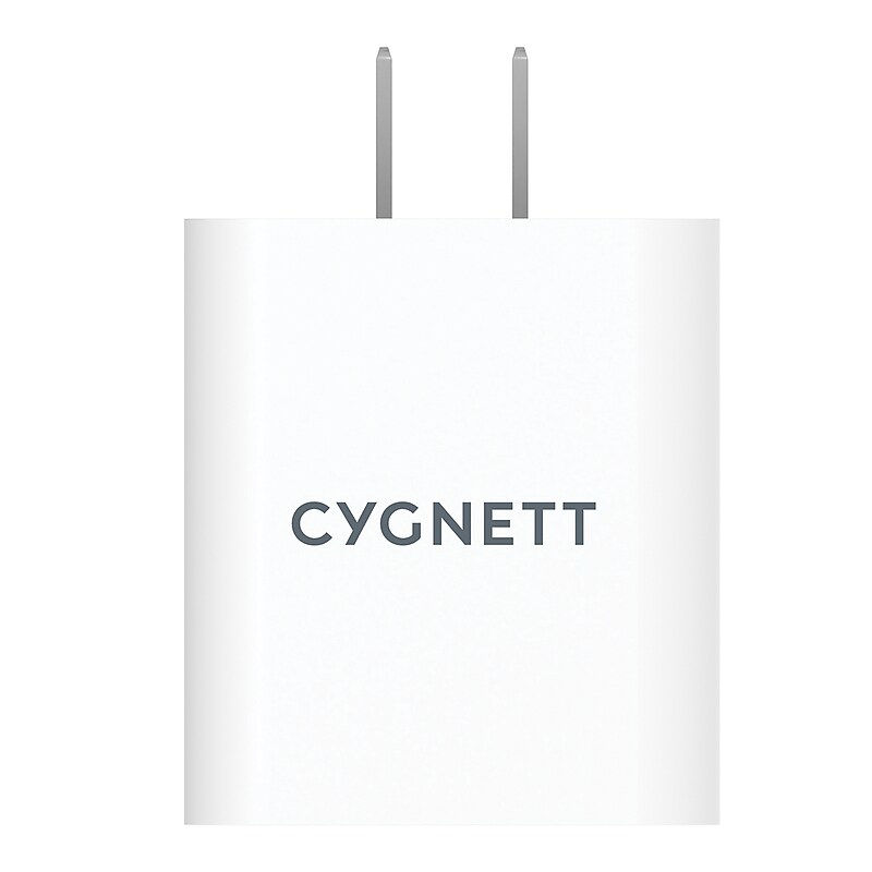Cygnett PowerPlus 38-Watt Dual Port Wall Charger, White (CY3887POFLW) image 1