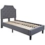 Flash Furniture Brighton Tufted Upholstered Platform Bed in Light Gray Fabric, Twin (SLBK4TLG)~#|#~sp166197793_sc7