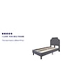 Flash Furniture Brighton Tufted Upholstered Platform Bed in Light Gray Fabric, Twin (SLBK4TLG)~#|#~sp166197796_sc7