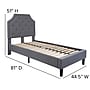Flash Furniture Brighton Tufted Upholstered Platform Bed in Light Gray Fabric, Twin (SLBK4TLG)~#|#~sp166197798_sc7