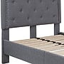 Flash Furniture Brighton Tufted Upholstered Platform Bed in Light Gray Fabric, Twin (SLBK4TLG)~#|#~sp166197799_sc7