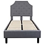 Flash Furniture Brighton Tufted Upholstered Platform Bed in Light Gray Fabric, Twin (SLBK4TLG)~#|#~sp166197800_sc7