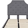 Flash Furniture Brighton Tufted Upholstered Platform Bed in Light Gray Fabric, Twin (SLBK4TLG)~#|#~sp166197801_sc7