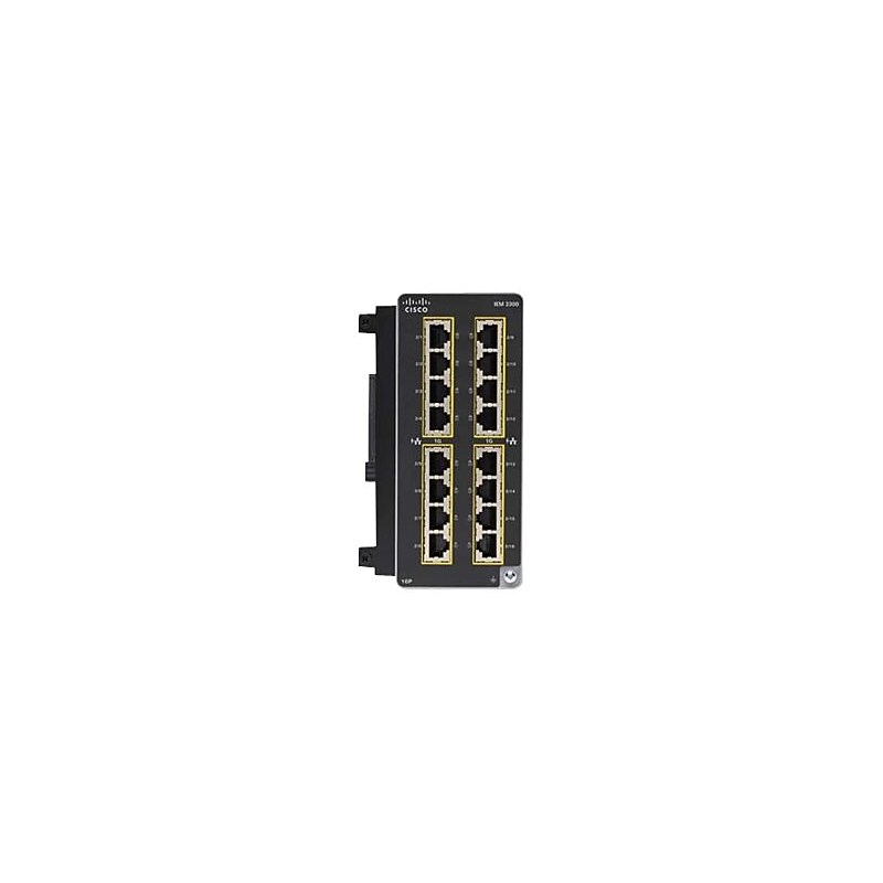 Cisco Catalyst IE3300 Rugged Series IEM-3300-16P= 16-Port Gigabit Expansion Module image 1