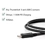 Plugable Thunderbolt 3 24" Cable, Black (TBT3-40G80CM)~#|#~sp166282177_sc7