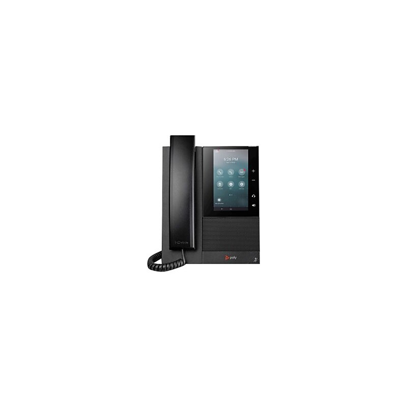 Poly CCX 505 Corded Telephone, Black (2200-49735-019) image 1