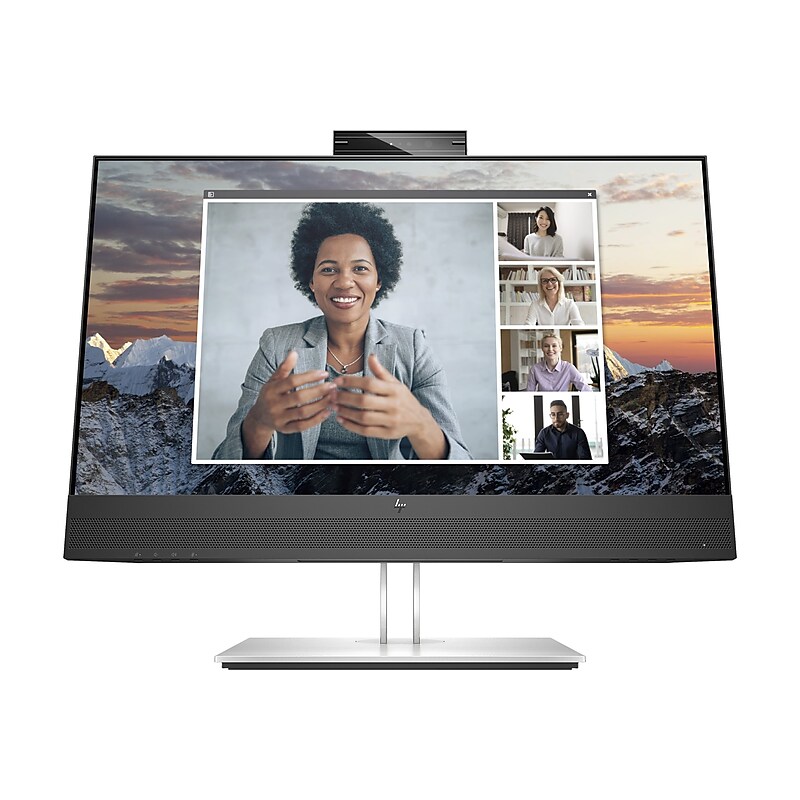 HP E24m G4 Conferencing Monitor 23.8" LED, Silver (Stand)/Black Head (40Z32AA#ABA) image 1