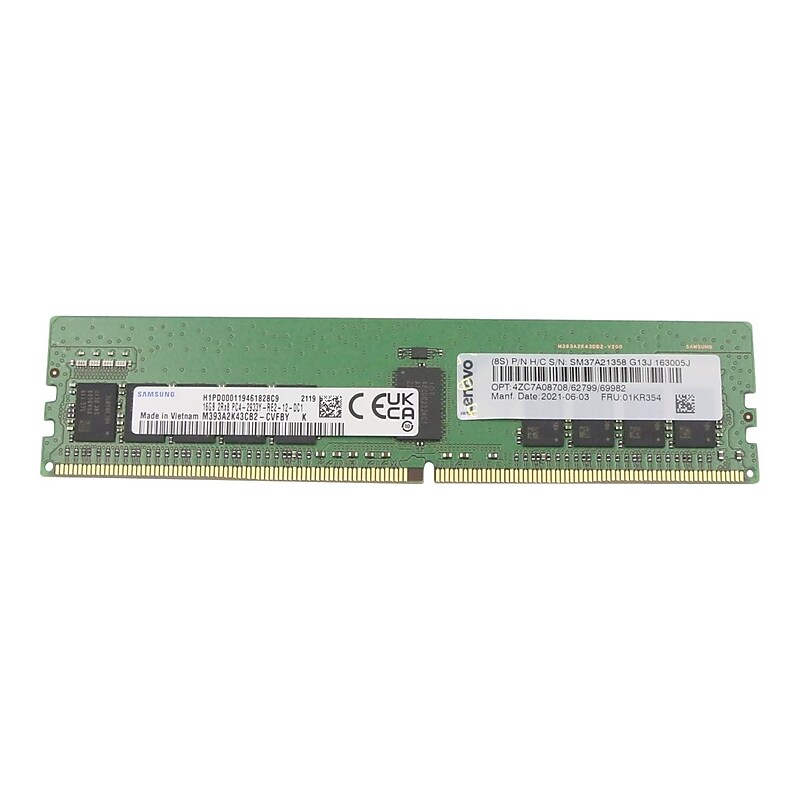 Lenovo TruDDR4 16GB DDR4 RDIMM 288-pin DRAM Memory (01KR354) image 1