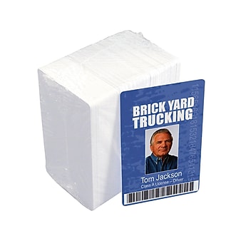 IDville ID Printer Card, White, 100/Pack (46722WT)