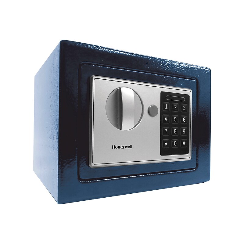Honeywell Steel Box Safe with Keypad Lock, Navy, 0.15 cu. ft. (5605B) image 1