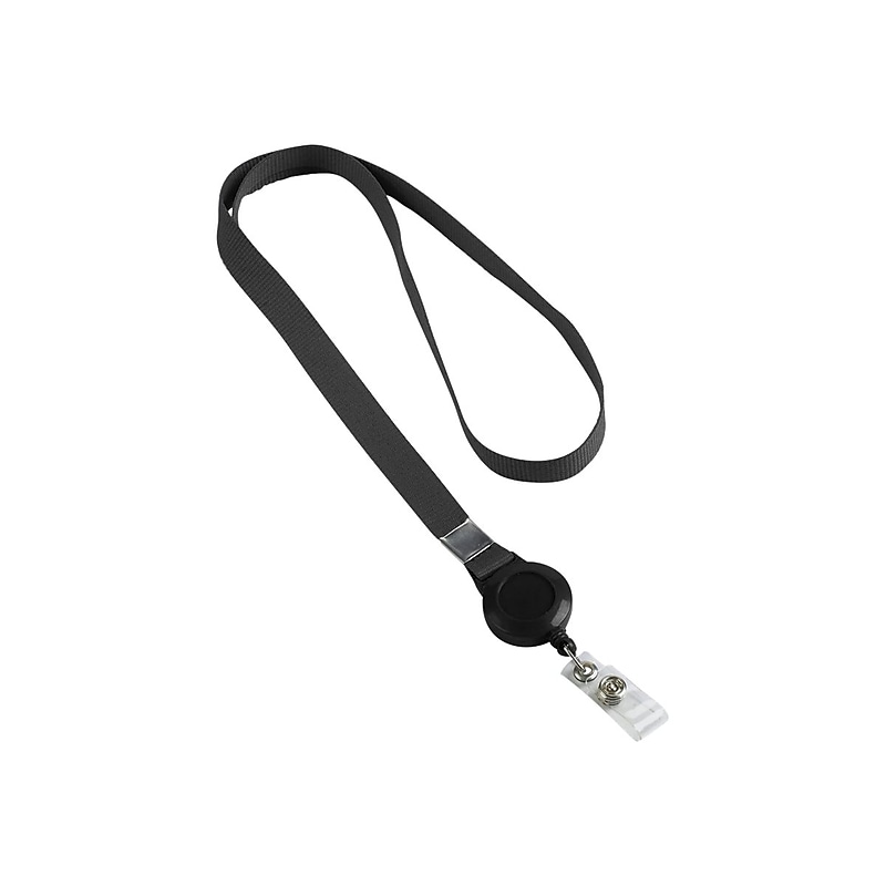 IDville Lanyards, Black, 25/Pack (45275BK) image 1