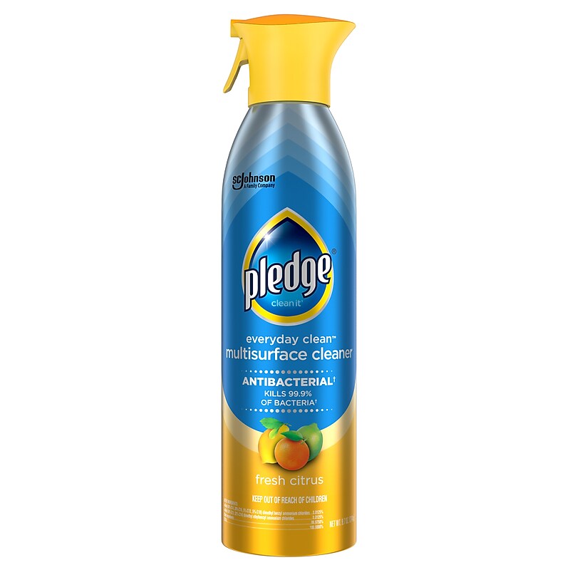 Pledge Clean It Antibacterial All-Purpose Cleaner, Fresh Citrus, 9.7 Oz. (652989) image 1