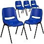 Flash Furniture HERCULES Series Plastic Shell Kid's Stacking Chair, Navy/Black, 5/Pack (5RUT14NVYBK)~#|#~sp166799600_sc7