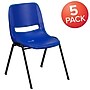 Flash Furniture HERCULES Series Plastic Shell Kid's Stacking Chair, Navy/Black, 5/Pack (5RUT14NVYBK)~#|#~sp166799608_sc7