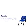 Flash Furniture HERCULES Series Plastic Shell Kid's Stacking Chair, Navy/Black, 5/Pack (5RUT14NVYBK)~#|#~sp166799610_sc7