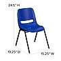Flash Furniture HERCULES Series Plastic Shell Kid's Stacking Chair, Navy/Black, 5/Pack (5RUT14NVYBK)~#|#~sp166799612_sc7