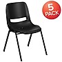 Flash Furniture HERCULES Series Plastic Shell Kid's Stacking Chair, Black, 5/Pack (5RUT14PDRBK)~#|#~sp166799623_sc7