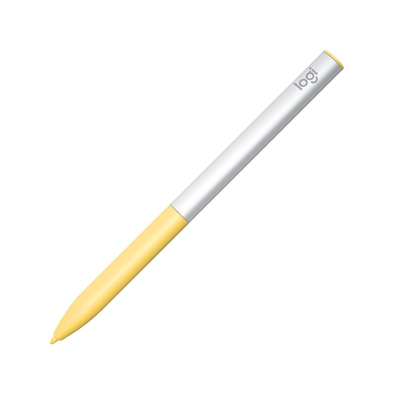 Logitech USI Stylus Pen for Chromebooks, Yellow/Gray (914-000065) image 1