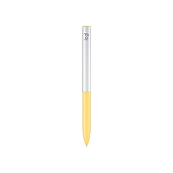 Logitech USI Stylus Pen for Chromebooks, Yellow/Gray (914-000065)