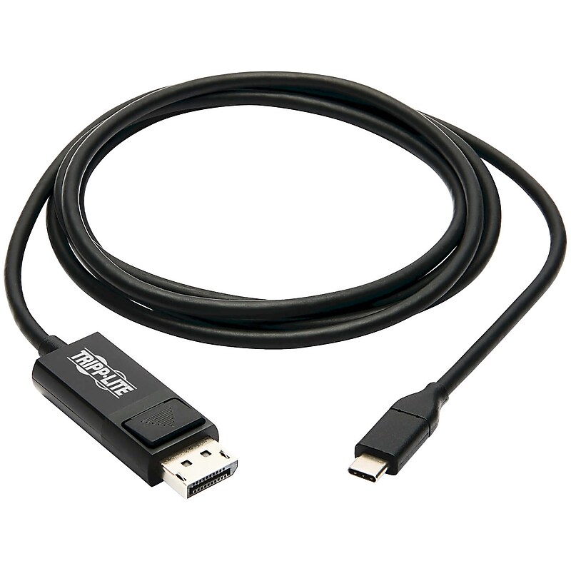 Tripp Lite USB C to Display Port Audio/Video Adapter, Male to Male, Black (U444-006-DP-BE) image 1