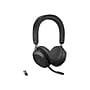 jabra Evolve2 75 Wireless Noise Canceling Bluetooth Stereo Mobile On Ear Headset, USB-A, Black (27599-999-989)~#|#~sp166800372_sc7