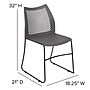Flash Furniture HERCULES Plastic Stacking Chair, Gray, 5/Pack (5RUT498AGY)~#|#~sp166801389_sc7