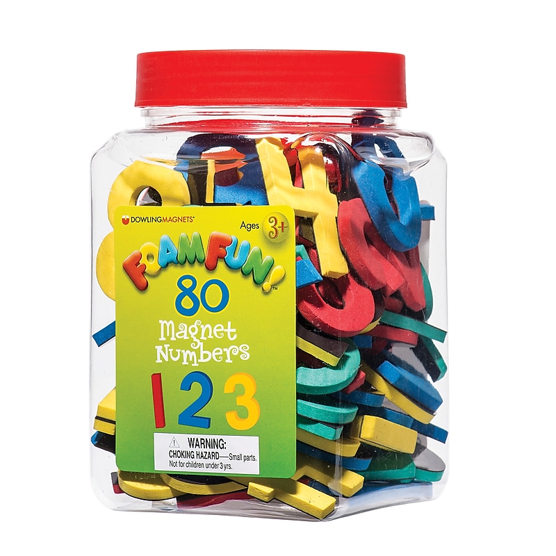 Foam Fun!™ Number Magnets, 62 numbers & 18 operational signs image 1