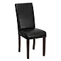 Flash Furniture Contemporary LeatherSoft Parsons Dining Chair, Black, 4/Pack (4BT350BKLEA023)~#|#~sp166802025_sc7