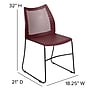 Flash Furniture HERCULES Plastic Stacking Chair, Burgundy, 5/Pack (5RUT498ABY)~#|#~sp166803371_sc7
